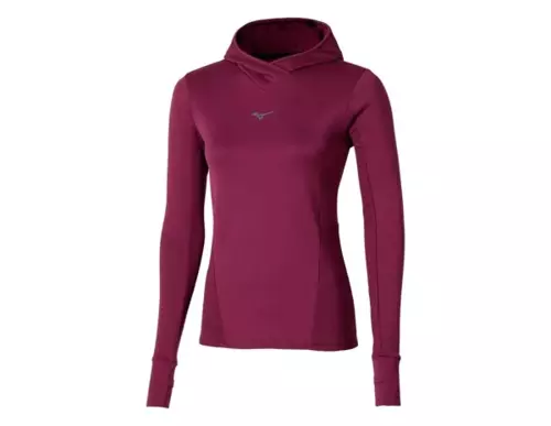 Active Warm Kadın Kapüşonlu Yarım Fermuarlı Rüzgarlık Bordo