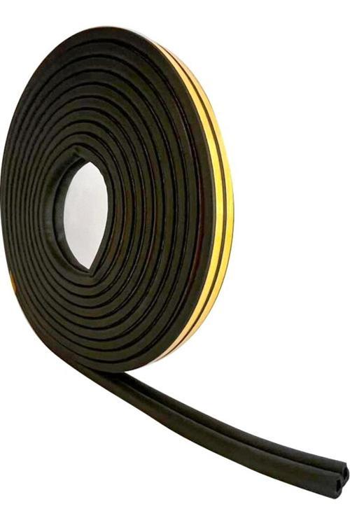 Kauçuk Kapı Ve Pencere Izolasyon Bandı/Fitili 5M X2 (10M) Siyah