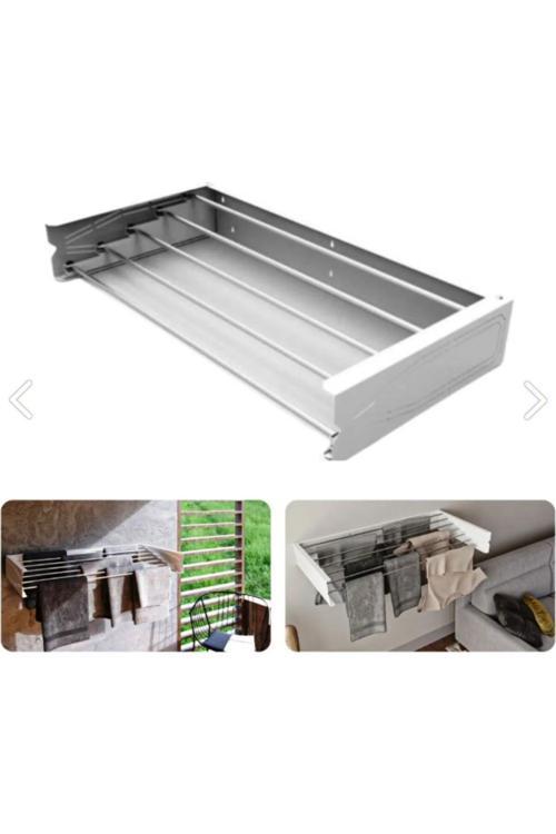 Kurutmalık Çamaşır Askısı - Duvara Monte Çamaşırlık 55 Cm