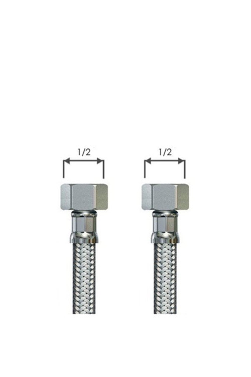 Sıcak Soğuk Su Bağlantı Hortumu 1/2 1/2 50 Cm