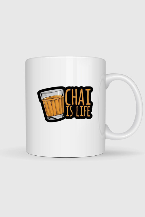 Chai İs Life Baskılı Kupa Bardak