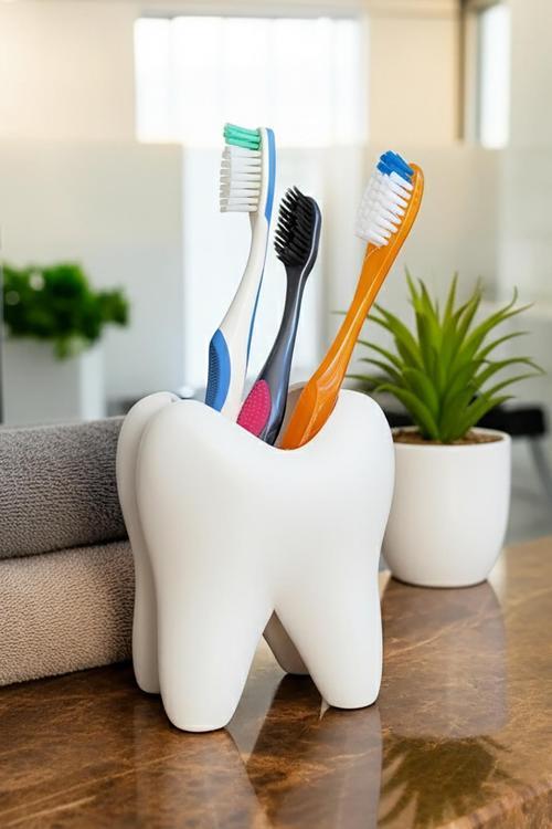 İsim Yazılabilir, Kişiye Özel Diş Kalemlik – Diş Hekimi Hediyesi, Dental Klinik Masaüstü Organizer