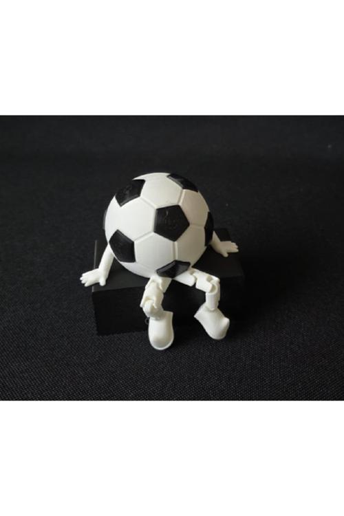 Masaüstü Futbol Topu Figürü - Dekoratif Ve Eğlenceli Biblo Figür Hediyelik 3D