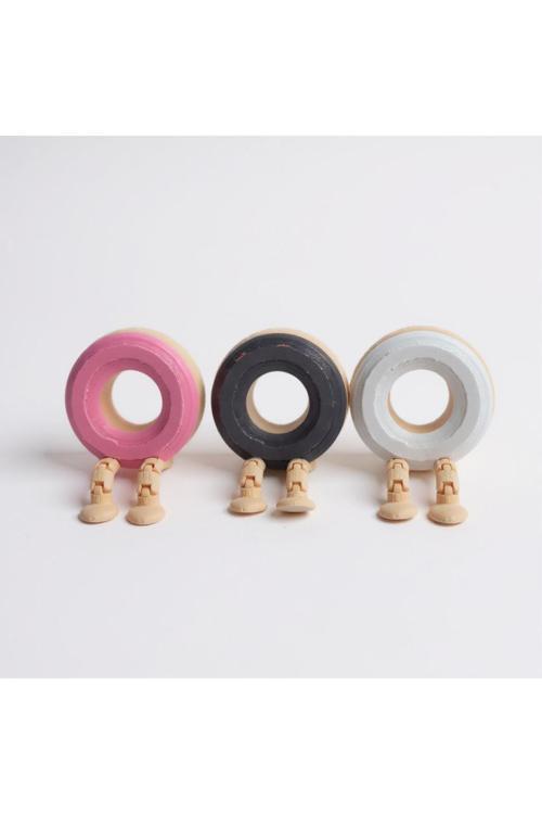 3’Lü Sevimli Donut Figür Seti – 3D Baskı Dekoratif Biblo & Masa Süsü, Dekoratif, Hediye Önerisi