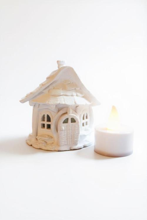 3D Baskı Kar Evi – Led Işıklı Mini Ev Dekor Yılbaşı Hediye Fikri