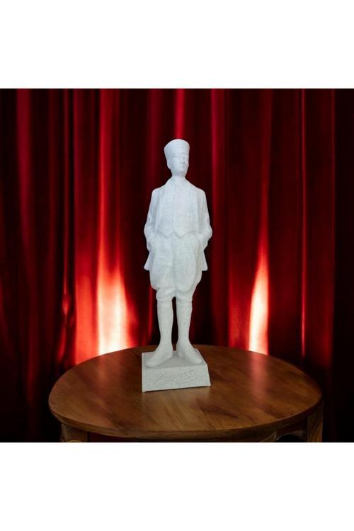 Atatürk Büstü -Mermer Görünümlüdür. Mermer Değildir.