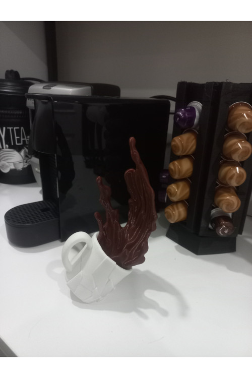 Kahve Köşesi Dökülen Kahve Sıçrayan Kahve Dekor Biblo