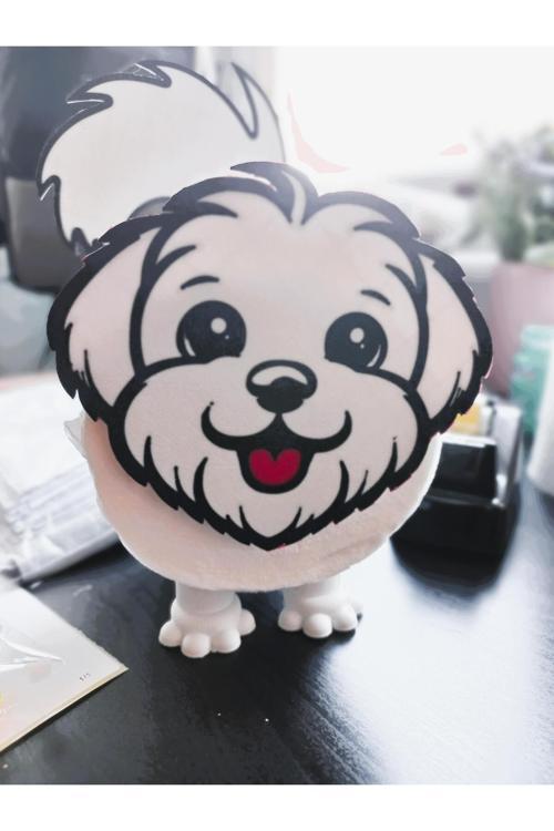 Köpek Figürlü Tuvalet Kağıdı Tutucu – Dekoratif Rulo Standı,Çocuklar İçin,Patili Dost