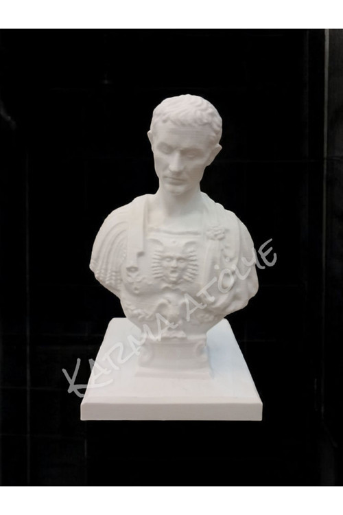 Sezar Büstü Kalemlik 15 Cm Figür Dekor Hediyelik Biblo