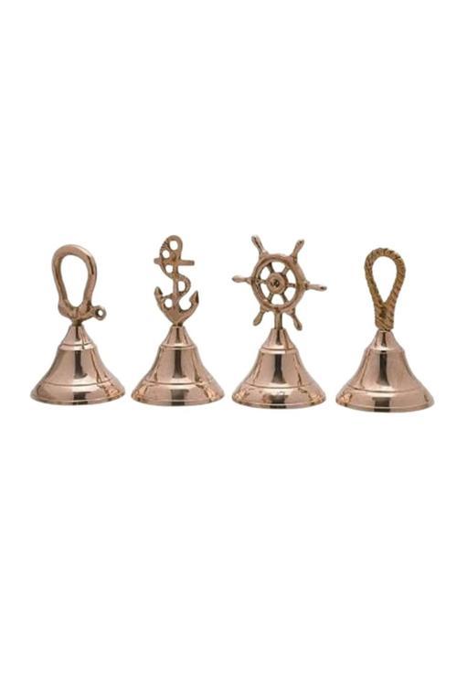 Denizcilik Grubu Marine Pirinç Aksesuar-Masa Üstü Zil 4 Lü-13*6*6 Cm Adet-Jttr36215