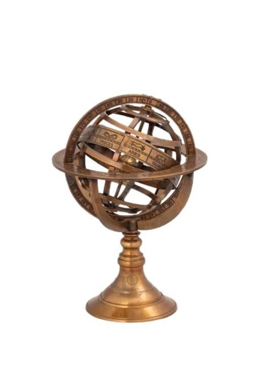 Denizcilik Grubu Marine Pirinç Aksesuar-Astronomik Küre-20*13*13 Cm-Jttr44337