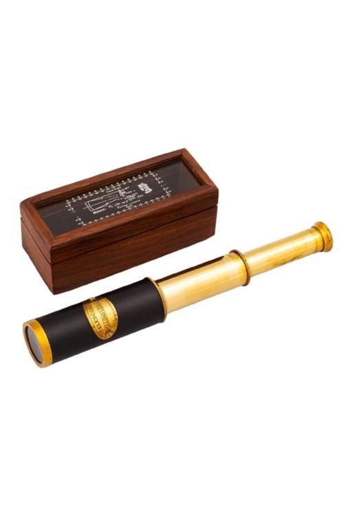 Denizcilik Grubu Marine Pirinç Aksesuar-Kutulu Dürbün-16*6*5,5 Cm-Jttr1606