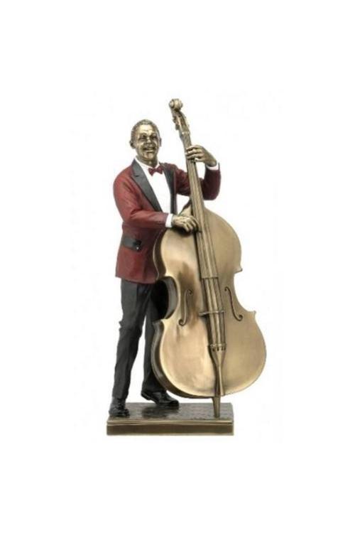Veronese Serisi Cazcılar Kontrabas Çalan Adam Biblo 16X13X33,5 Cm | Dekoratif Obje