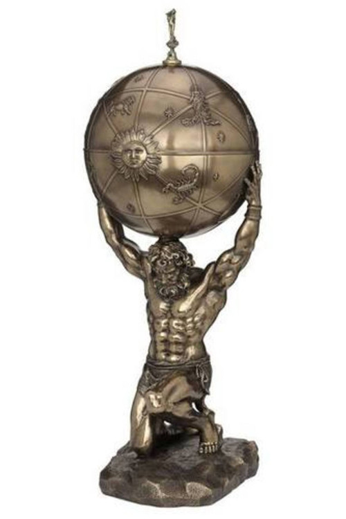 Biblolar - Atlas Biblo 31X27X64 Cm Dekoratif Obje Mitoloji & Tarih