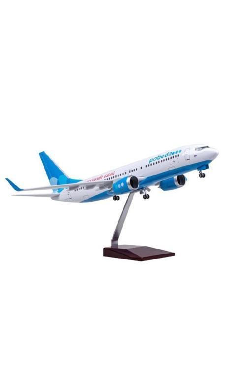 Hediyelik Maket Uçak Victory Airlines Of Russia 1:85 Ölçek 47 Cm Jb737 Dekoratif Model