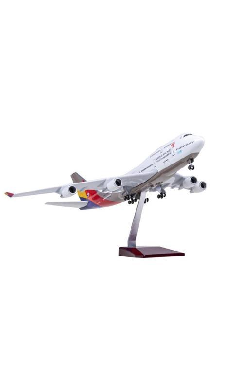 Hediyelik Maket Uçak Asiana Jb747-400 1:160 Ölçek 47 Cm Koleksiyonluk Dekoratif Obje