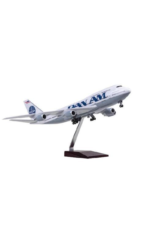 Hediyelik Maket Uçak Pan American Jb747 1:160 Ölçek 47 Cm Koleksiyonluk Dekoratif Obje