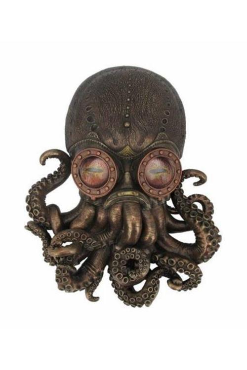 Dalgıç Gözlüklü Ahtapot Duvar Süsü – 34X26,5X7,5 Cm – Dekoratif Ev & Ofis Aksesuarı-Mask