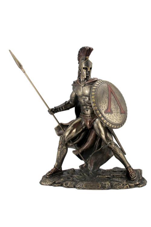 Veronese Sparta Kralı Leonidas Figürü Mızraklı 34Cm
