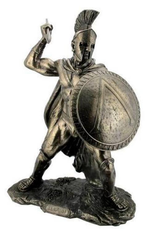 Veronese Mızrak Atan Sparta Kralı Leonidas Figürü 52 Cm