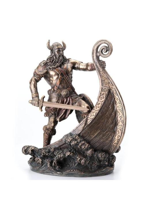 Serisi Mitoloji & Tarih Viking Savaşçı Biblo 19,5X14,7X24 Cm | Dekoratif Obje