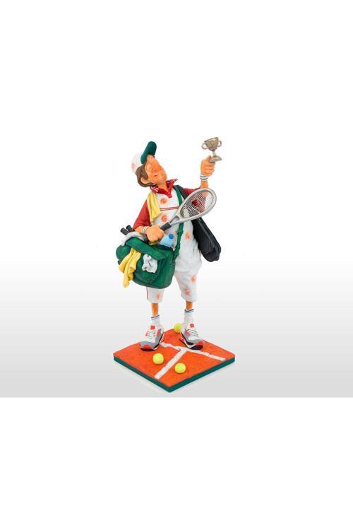 Tenis Oyuncusu Büyük Biblo – Sertifikalı Özel Koleksiyon 20×17×44 Cm– Koleksiyonluk Obje