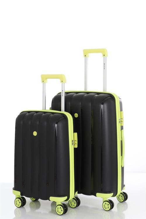 305 İKİLİ SET POLİPROPİLEN KIRILMAZ VALİZ ORTA KABİN