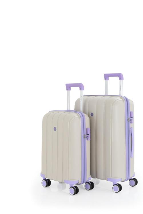 305 İKİLİ SET POLİPROPİLEN KIRILMAZ VALİZ ORTA KABİN