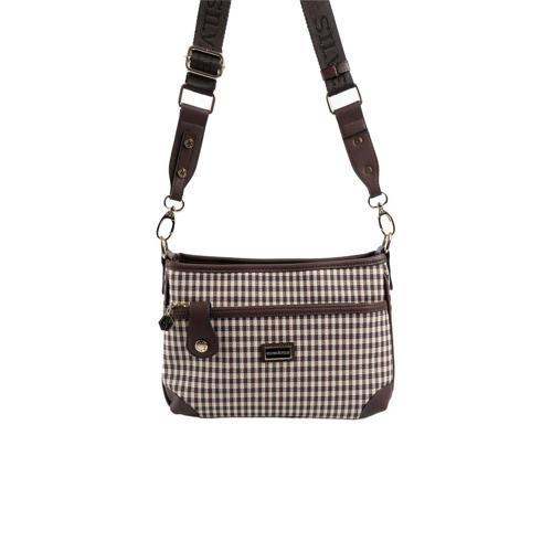 Kadın Çapraz Çanta 1160-45856 SILVER POLO ÇAPRAZ BAYAN ÇANTASI M191 KAHVE SARI-MAT KAH