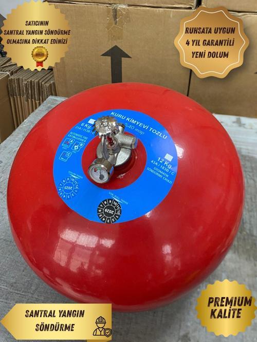 6 kg Sprinkerli Abc Tozlu Otomatik Yangın Söndürme Tüpü