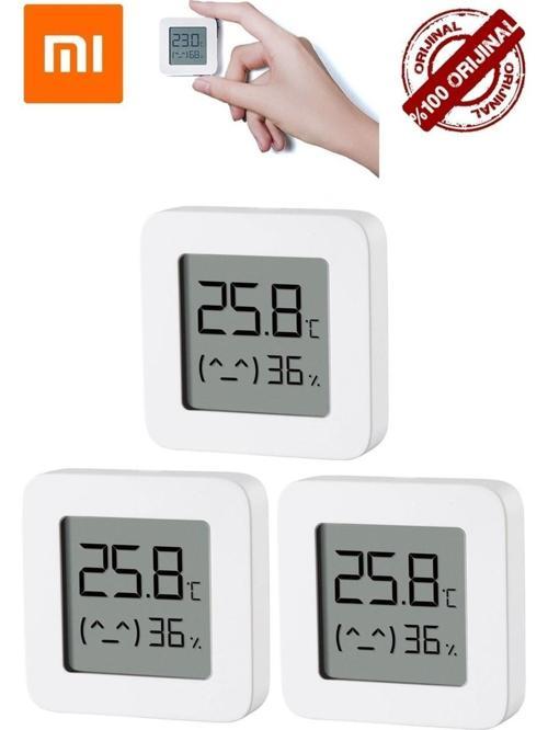 Mijia Bluetooth Akıllı Sıcaklık ve Nem Ölçer Termometre 3 Adet