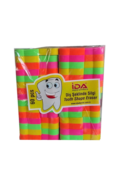 IDA Diş Şeklinde Silgi 50'li