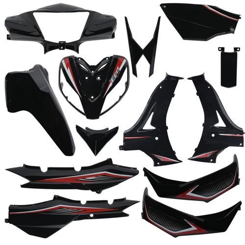 Ege 50cc -100cc Kaporta Seti Siyah Boyalı Parçalar Supermoto