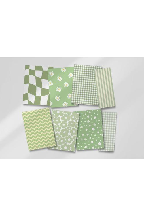 Scrapbook Seti - 18 Büyük - 6 Küçük Parça / Sticker