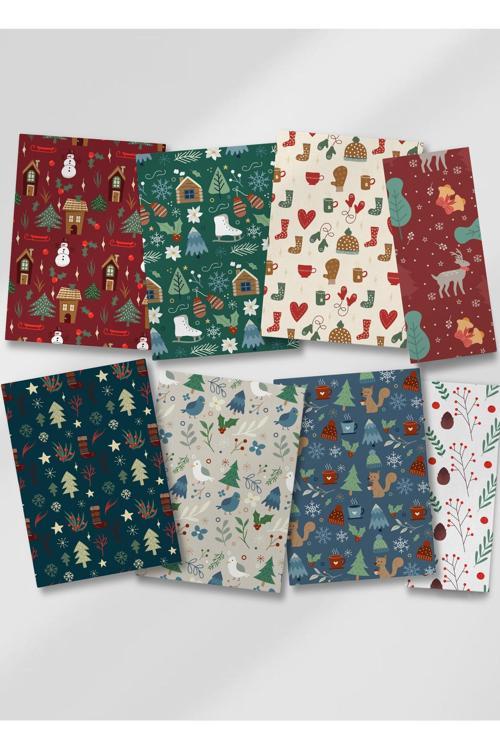 Scrapbook Seti 18 Büyük / 6 Küçük Parça - Ajanda, Scrapbook, Defter