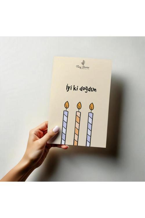 Doğum Günü Motto Kartı Kartpostal - 3 Adet