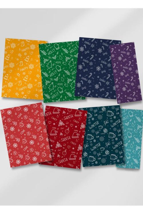 Scrapbook Seti 18 Büyük / 6 Küçük Parça - Ajanda,Defter,Scrapbook