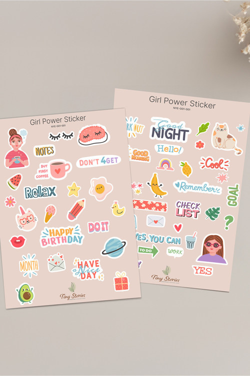 Girl Power Sticker Seti