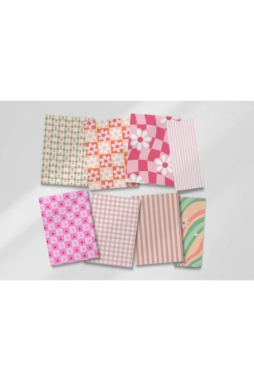 Scrapbook Seti - 18 Büyük - 6 Küçük Parça / Sticker