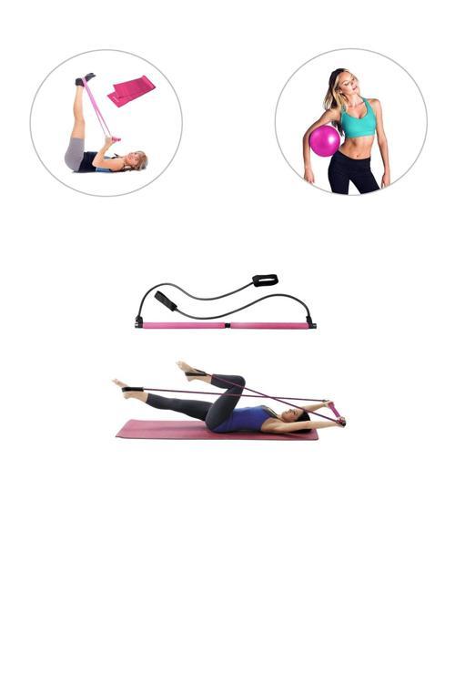 Portable Studio Pilates Egzersiz Çubuğu Pilates Denge Topu Pilates Bandı