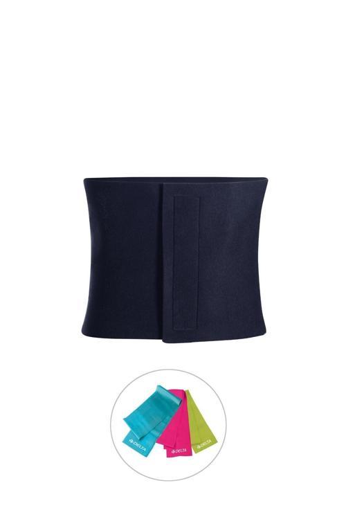 25 Cm Geniş Neopren Termal Sauna Kemer Bel Korsesi + Pilates Band Seti