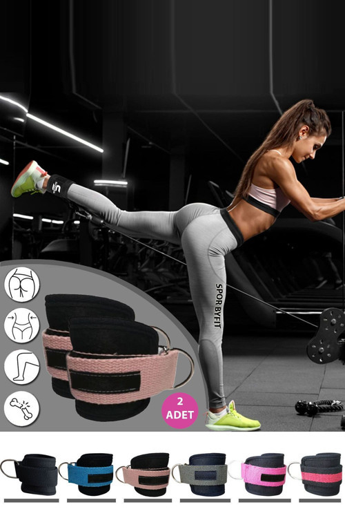 Ayak Bilek Kayışı D-Ring Fitness Ağırlık Çekiş Aparatı