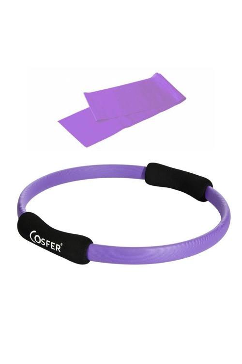 Pilates Çemberi Ve Pilates Bandı - Mor