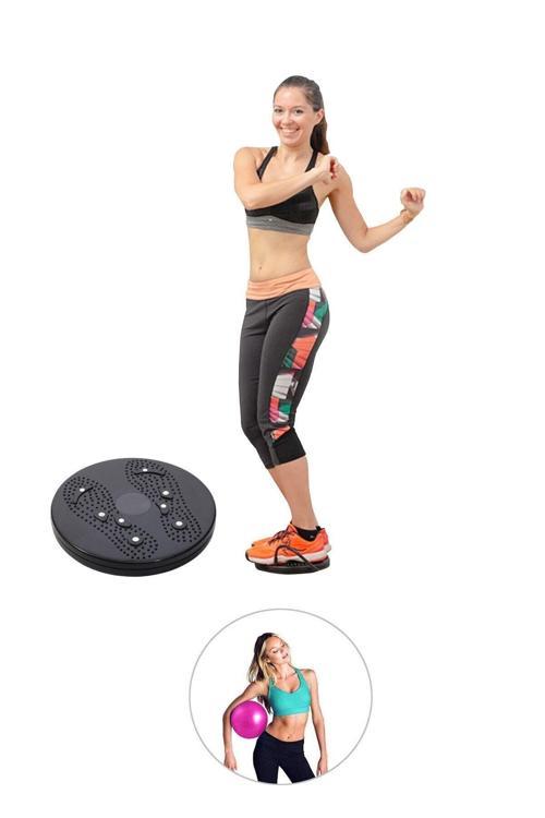 Bel Inceltici Twister + Pilates Denge Topu - 2'Li Set