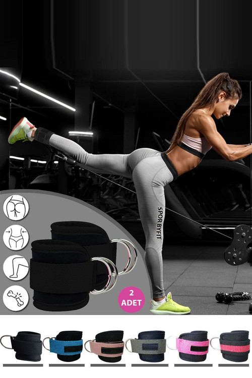 Ayak Bilek Kayışı D-Ring Fitness Ağırlık Çekiş Aparatı