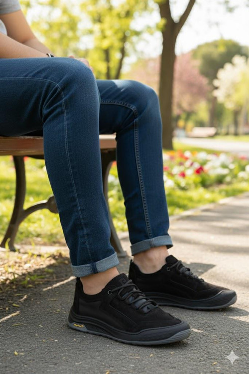 772522 Rahat Esnek Ürün Hakiki Deri Sneakers Erkek Ayakkabı