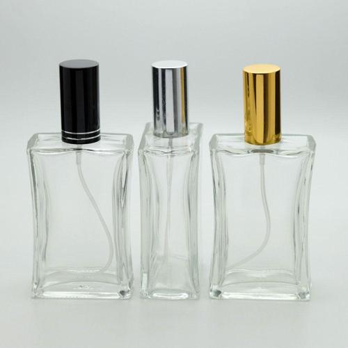 Parfüm Şişesi 100 ml (5 ADET) Içbükey (TEKRAR DOLDURULABİLİR) Metal Valf Ve Kapak Boş Şişe