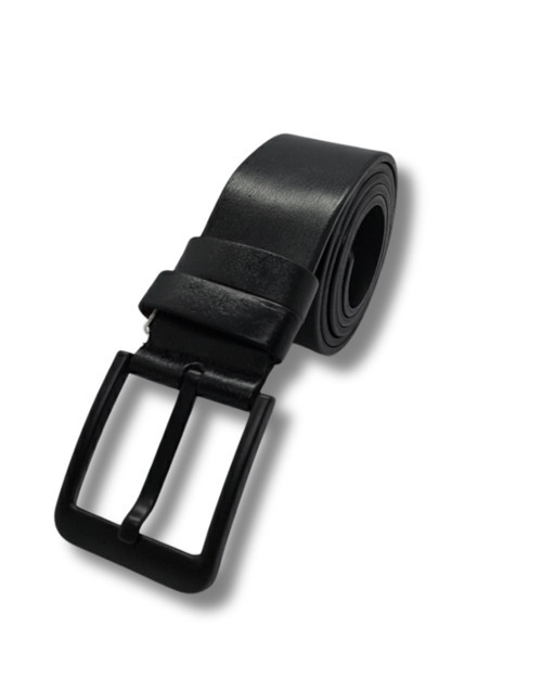 Hakiki Deri Premium Erkek Kemer, Siyah Manda Derisi, 4.5 cm Genişlik, Çelik Toka, Klasik Tasarım Tarz6ZBW5SH