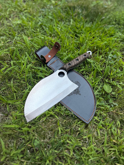 Ceviz Saplı Almazan Model Şef, Kasap, Mutfak, Kamp, Piknik Bıçağı