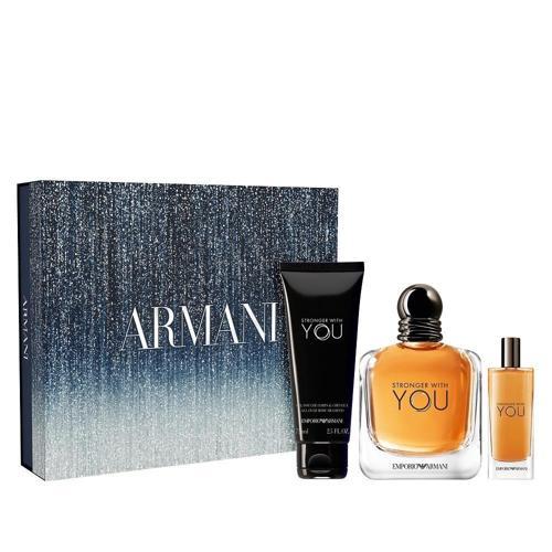 Stronger With You EDT 100 ml + Stronger With You EDT 15 ml + Body Shampoo 75 ml Erkek Parfüm Seti